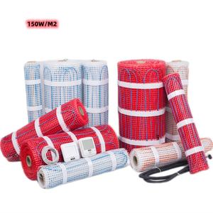 سجادة تدفئة أرضية كهربائية مساحتها متران مربع، 230 فولت، 150 واط/متر، مرنة وصديقة للبيئة، ثنائية النواة من مادة FEP، للتدفئة الأرضية في المنازل والفنادق - Product Image 1