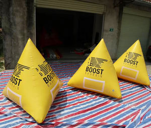 <span class=keywords><strong>Bouée</strong></span> pyramidale de 2m, marqueur de course, <span class=keywords><strong>bouée</strong></span> gonflable trigonale en PVC pour parcs aquatiques, installation gonflable d'amusement aquatique en mer - Product Image 2