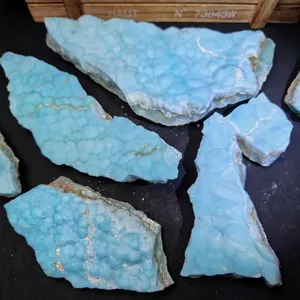 High Quality Blue Hemimorphite Reiki Crystal Raw Stone Larimar Rough Mineral Specimen