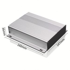 EBM Wall Mount Split Extrusion Aluminum Profile Control Box <b>Enclosure</b> PCB Housing Professional Manufacturer Custom Amplifier Cas - Product Image 1