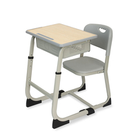 Vente en gros d'usine d'un ensemble de chaises de table de lecture en plastique à double usage pour étudiants Uai