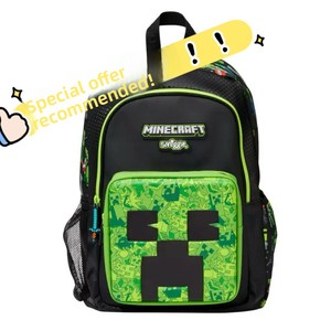 Mochila Escolar y Bolsa de Almuerzo Smiggle con Diseño de Creeper de <span class=keywords><strong>Minecraft</strong></span> para Estudiantes de Primaria, Transpirable e Impermeable - Product Image 2