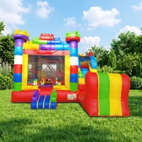 WINSUN Blocks Commercial Trampoline Bounce Slide Combo Party Event Location Gonflable Bouncer Slide Jumping Castle pour les enfants