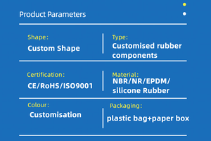 Komponen Karet Cetak Khusus SHUOXI, Part Karet Mekanik Industri, Gasket Karet Khusus, Washer/Grommet/Tutup/Penutup Karet - Product Image 6