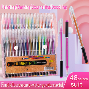 Lot <span class=keywords><strong>de</strong></span> marqueurs métalliques scintillants en gros, 12 à 48 couleurs |   Stylos à encre liquide Flash pour l'art et les fournitures <span class=keywords><strong>de</strong></span> bricolage en gros - Product Image 6