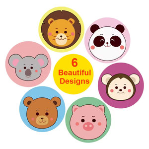 Pegatinas Personalizadas con Logotipo, Lindas Pegatinas con Huellas de Patas de Dibujos Animados, Pegatinas con Etiquetas de Patas de Perro, Gato y Oso para Papelería de Agradecimiento - Product Image 6