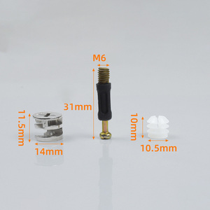 Conector de Plástico Tres en Uno para Cocina y Comedor, Tornillo, Rueda Excéntrica, Tuerca para Muebles, Herrajes para Muebles - Product Image 4