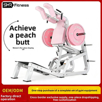 Machine Hack Squat Rose Avancée à Haute Capacité pour Muscles des Hanches et des Cuisses, en Acier, pour Entraînement Quotidien – Vente Directe Usine