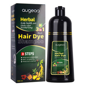แชมพูเปลี่ยนสีผมแบบธรรมชาติ สีดำ ปิดผมขาวถาวร สูตรสมุนไพร ปราศจากแอมโมเนีย รับผลิตแบบ ODM OEM แบรนด์ส่วนตัว - Product Image 1