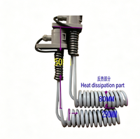 Fil chauffant en fibre de carbone en caoutchouc silicone électroplaqué téflon en forme de L / Ligne de production résistante aux acides et aux alcalis