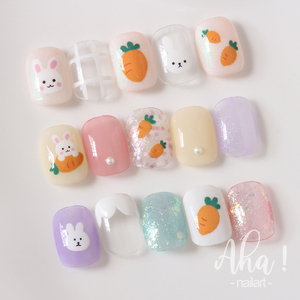 Pegatinas <span class=keywords><strong>de</strong></span> <span class=keywords><strong>uñas</strong></span> autoadhesivas, serie AHA, sol, luna, rosa, flores, <span class=keywords><strong>panda</strong></span>, oso, conejos, decoración artística <span class=keywords><strong>de</strong></span> <span class=keywords><strong>uñas</strong></span> - Product Image 4