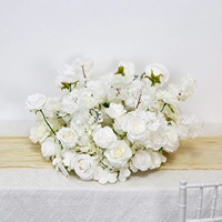 WG240032-2 Boule de fleurs décorative pour mariage, vente en gros, design spécial, décoration d'accueil pour salle de mariage, arche, fleurs artificielles blanches