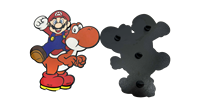 Pins de Esmalte Suave de Mario y Yoshi - Para Fanáticos, una Forma Excelente de Mostrar el Amor por los Personajes de Videojuegos Adorables