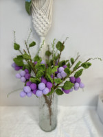 Décoration de table en crochet faite main exquise en forme de raisin - Artisanat de luxe tricoté à la main, idéal pour une décoration de table de bienvenue