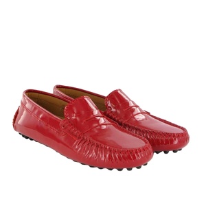 Choozii Wholesale Slip on Flat Patent Leather Casual Shoes <strong>Loafers</strong> Men Moccasin <strong>Kids</strong> Red <strong>Loafers</strong> for Big Boys - Product Image 1