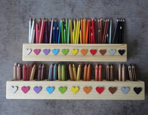 ペンホルダーケース2024パーソナライズされたギフトキッズアダルトデスク収納クレヨンパインウッドモンテッソーリデスクオーガナイザーアーティストペンシルホルダー - Product Image 6