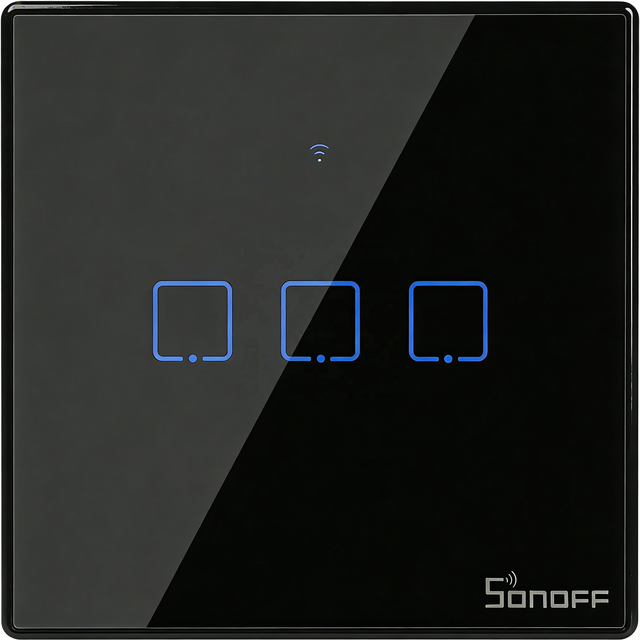 T3EU 1 2 3 Gang TX Series 433Mhz RF Remote Controlled Wifi Wall Light Switch With Border Works With Alexa Google Home