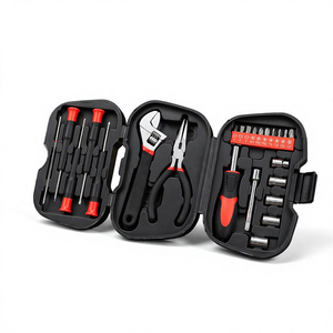 Juego de Herramientas Manuales de 24 Piezas con Estuche Plegable, Incluye Alicates, Destornilladores, Juego de Llaves de Tubo y Alicates de Punta Larga para Reparaciones Domésticas - Product Image 1