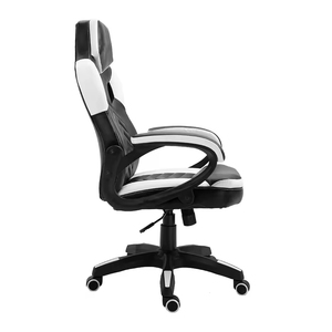 Chaise de jeu ergonomique inclinable pivotante en cuir PU style course, pour PC, ordinateur, bureau, gamer, 5604 Gaming O, livraison directe d'usine - Product Image 2