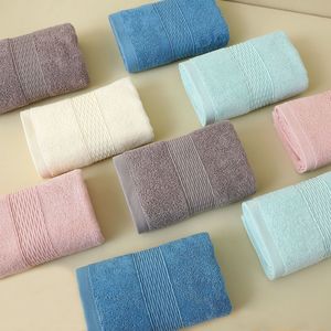 Pure Cotton Face Towel 33x71 Cm Solid Color Soft Absorbent Home Use Rectangular Towels For Bath And Sports - Product Image 3