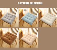 Coussins de siège carrés en peluche douce, rembourrés, de luxe, pour usage domestique, vente en gros d'usine
