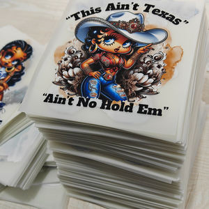 Transferts thermiques DTF personnalisés à repasser, prêts à être pressés, motifs <span class=keywords><strong>Betty</strong></span> Boop, personnalisation des transferts DTF, impression textile pour t-shirts - Product Image 2