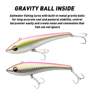 <span class=keywords><strong>Esche</strong></span> <span class=keywords><strong>Artificiali</strong></span> <span class=keywords><strong>Vibranti</strong></span> Affondanti da 73g 135mm, Tipo Pencil Wobblers VIB, Crankbait per la Pesca di Marlin, Tonno e Grandi Predatori - Product Image 4