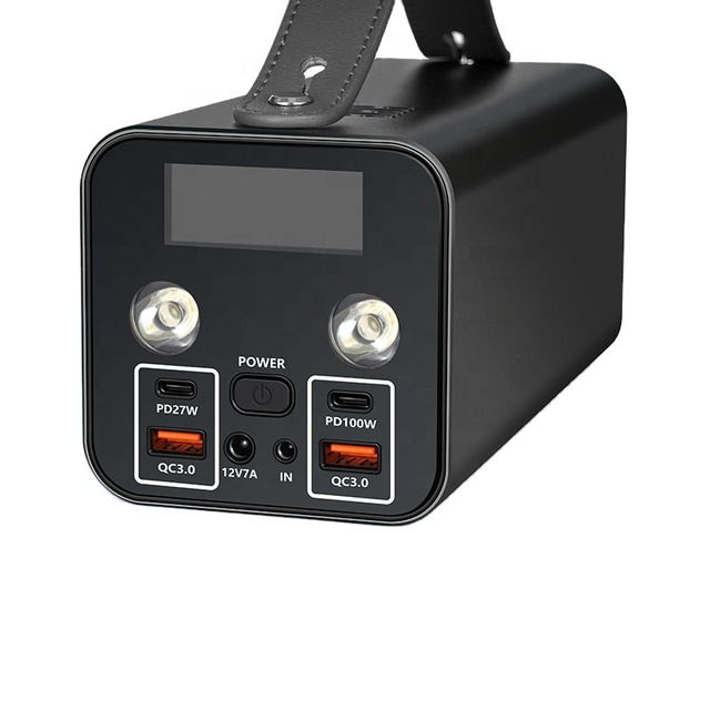Portable Power Station 40000mAh 60000mAh Max LED Light Power Supply PD 100W Power Bank for Camping Party Outdoor Emergency Use