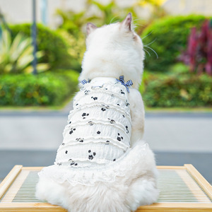 Vestido de Lujo para Perro, Falda Elegante, Ropa de Verano, Vestidos de Fiesta de Encaje y Gasa, Vestidos de Princesa, Ropa para Mascotas, Vestido para Gato - Product Image 6