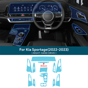 Film Transparent Tpu pour <span class=keywords><strong>Kia</strong></span> <span class=keywords><strong>Sportage</strong></span> <span class=keywords><strong>NQ5</strong></span> <span class=keywords><strong>2022</strong></span> 2023 autocollant intérieur de voiture Console centrale engrenage écran tactile tableau de bord panneau de porte - Product Image 5