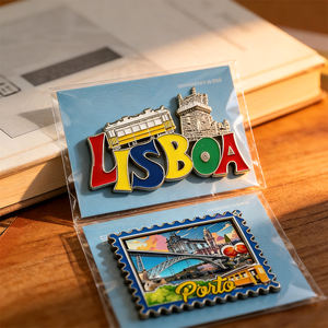 Imanes de Refrigerador de Recuerdo Turístico de Portugal, Imanes de Aleación de Metal para Refrigerador, Pegatinas Magnéticas de Lisboa y <span class=keywords><strong>Oporto</strong></span>, Regalos Coleccionables para Visitantes, Personalizados - Product Image 6
