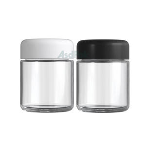 Custom 2oz 3oz 4oz Child Resistance Glass Medicine Storage <b>Jar</b> with Aluminum/Plastic Cap Stickers Packaging Box - Product Image 3