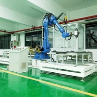 Station de travail robotisée YASKAWA à 6 axes de haute précision et haute performance avec bras robotique industriel de 180 kg de charge utile pour l'assemblage de moteurs