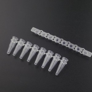 Tang Dynasty Centrifuge Tubes 0.1ml Clear <b>Flat</b> <b>Cap</b> For Lab Use 200 Sets Pack - Product Image 1