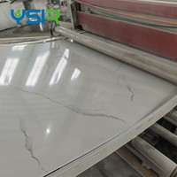 Panel de Pared 3D de PVC, Decorativo para Interiores, Impermeable, de Alto Brillo, Diseño Moderno de Lujo, Panel de PVC con Aspecto de Mármol