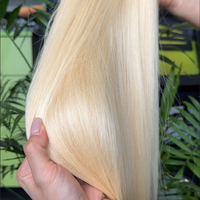 Extensions de Cheveux Humains Brésiliens Bruts en Gros, 26 Pouces, Haute Qualité, Couleur Blond 613, Double Trame Faite à la Machine, 100g, Prêtes à la Permanente