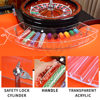 YH Casino Roulette-Tisch Zubehör Bogenförmige Transparente Acryl-Chipbox Speziell Entwickelt für Roulette-Tische
