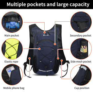 Mochila de Ciclismo Multifuncional Impermeable para Senderismo al Aire Libre, Chaleco de Hidratación de Nailon para Bicicleta, Bolsa de Ciclismo, Bolsa de Viaje para Montañismo - Product Image 4