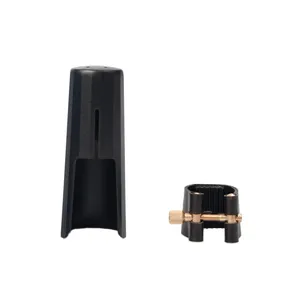 Abrazadera y Tapa de Plástico <span class=keywords><strong>para</strong></span> Boquilla de Saxofón Soprano, Alto y Tenor - Accesorios <span class=keywords><strong>para</strong></span> Instrumentos de Viento Madera - Product Image 1