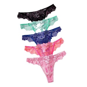 กางเกงในผู้หญิงลายปักดอกไม้ใหม่ สไตล์ยุโรปและอเมริกา เซ็กซี่ ใส่สบาย ระบายอากาศได้ดี - Product Image 5