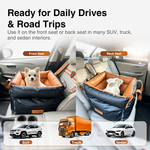Premium Élégant et Soigné Compagnon Interactif Lit de Voiture Étanche pour Chien Qualité Supérieure Design Épuré pour un Rapport Harmonieux avec le Passager - Product Image 6