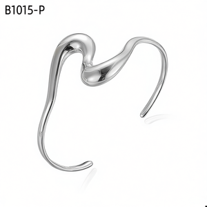 Amy Amy Fashion Heart <b>Cuff</b> <b>Bracelet</b> <b>Silver</b> Plated For Women Trendy Jewelry Gift B1015 - Product Image 4