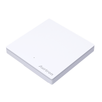 Interrupteur intelligent tactile LoRaWAN 1 voie Aurton DK33LW |   Fil électrique monophasé, aucun neutre requis |   Contrôle d'éclairage sans fil à installer en plus (retrofit)