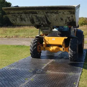 Tapetes reciclados da tração do HDPE para tapetes provisórios do deslizamento da proteção à terra do lama dos caminhões Anti