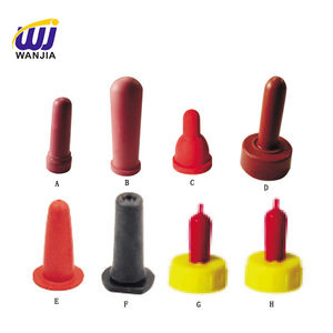 WANJIA Durável Silicone Animal Chupetas Borracha Natural Tetina Pecuária Leite Mamilos Alimentação para Bezerros Instrumento Veterinário - Product Image 3