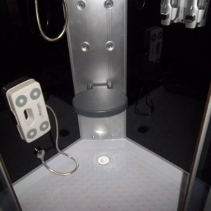 Cabine de douche vapeur carrée en ABS de 5 mm, polie, coulissante, au design moderne, portable pour hôtels et salles de bain - Product Image 4