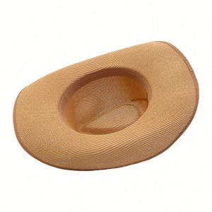 Wholesale New Arrival Blank Stiff Paper Straw Cowboy <b>Hat</b> - Product Image 6