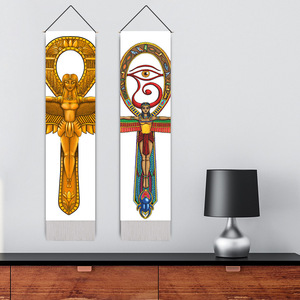 古埃及神话挂毯长背景流苏挂帆布壁画 - Product Image 2