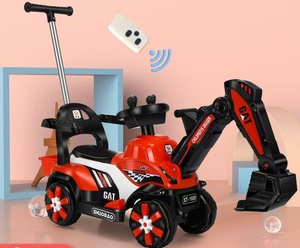 Escavatore elettrico per <span class=keywords><strong>bambini</strong></span> può sedersi e cavalcare ragazzo gancio <span class=keywords><strong>macchina</strong></span> giocattolo escavatore costruzione veicolo elettrico escavatore - Product Image 3