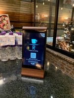 Écran Publicitaire de Table Tactile Numérique Double 7 Pouces FYD-868SD pour Menu de Restaurant Nouveautés